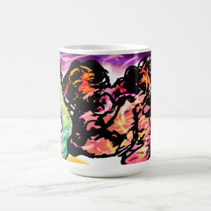 Rosa Axolotl-Edelstein Kaffeetasse