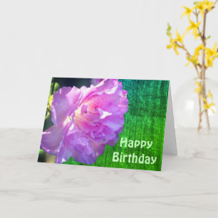 Rosa Azalea Blume Geburtstag Karte