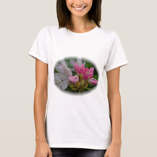 Rosa Azaleen T-Shirt (Vorderseite)