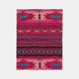 ROSA aztekischer Druck Fleecedecke