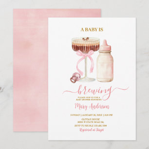 Rosa Baby Braut Baby Shower - Ein Baby Braut Einladung