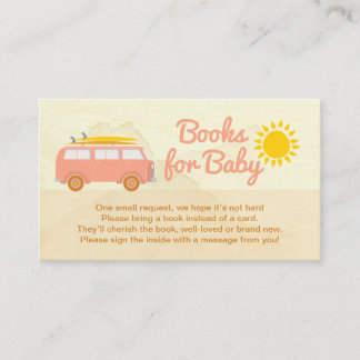 Rosa Baby on Board Bücher für Baby Karte 