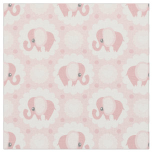 Rosa Baby-Säuglings-Duschen-Elefant-Tier Stoff