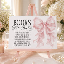 Rosa Baby Shower Bücher für Baby