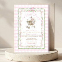 Rosa Baby Shower Wasserfarbe Grandmillennial 