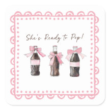 Rosa Baby-Soda Ready to POP Aufkleber