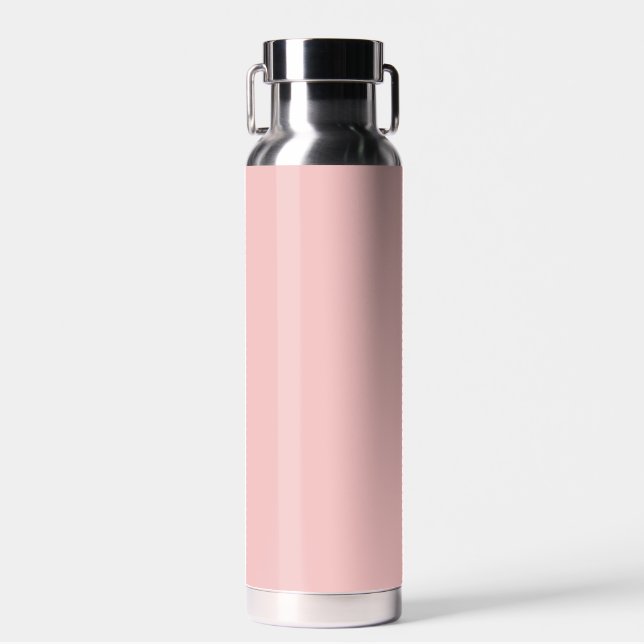 Rosa Baby (Vollfarbe) Trinkflasche (Vorne)