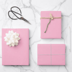 Rosa Babyfarbe Geschenkpapier Set