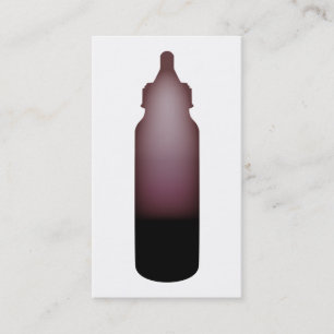rosa Babyflasche Visitenkarte