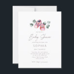 Rosa Babyschuhe delikate Kinderdusche Postkarte<br><div class="desc">Rosa Babyschuhe delikate Kinderdusche</div>