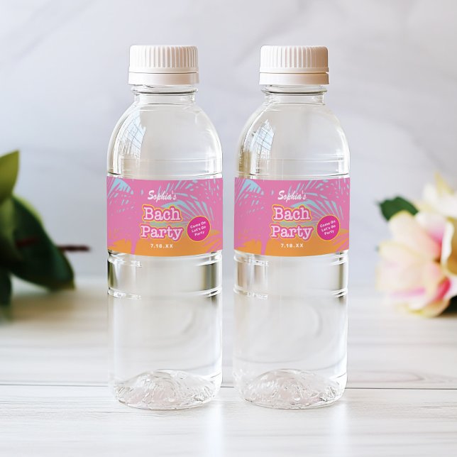 Rosa Bach Party Lebensmittel- und Getränkesiegel S (Von Creator hochgeladen)