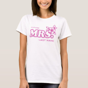 Rosa Bachelorette "zukünftige Frau" kundengerechte T-Shirt