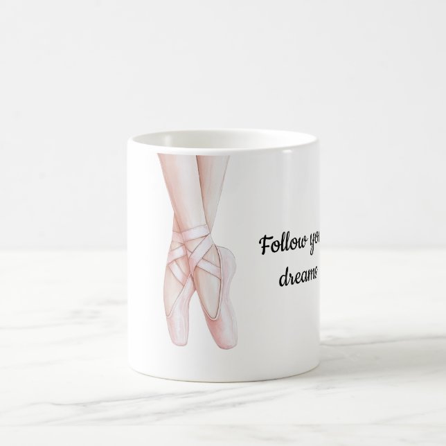 Rosa Ballerina Ballerina Kaffeetasse (Mittel)