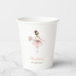 Rosa Ballerina Girl Pappbecher