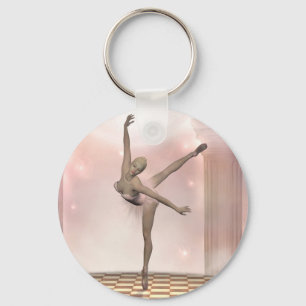 Rosa Ballerina Schlüsselanhänger