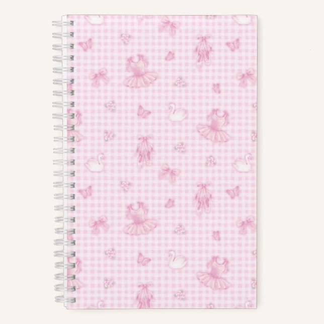 Rosa Ballet Coquette Notizbuch (Vorderseite)