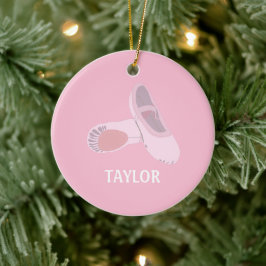 Rosa Ballett Schuhe Personalisiertes Foto Keramik Ornament