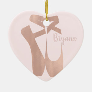 Rosa Ballettschuhe Ballerina Rosa Personalisiert Keramikornament