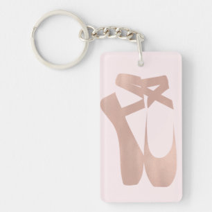 Rosa Ballettschuhe Ballerina Roségold Chic Schlüsselanhänger