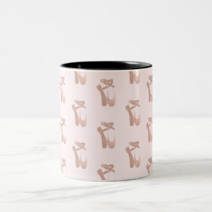 Rosa Ballettschuhe Ballerina Roségold Zweifarbige Tasse