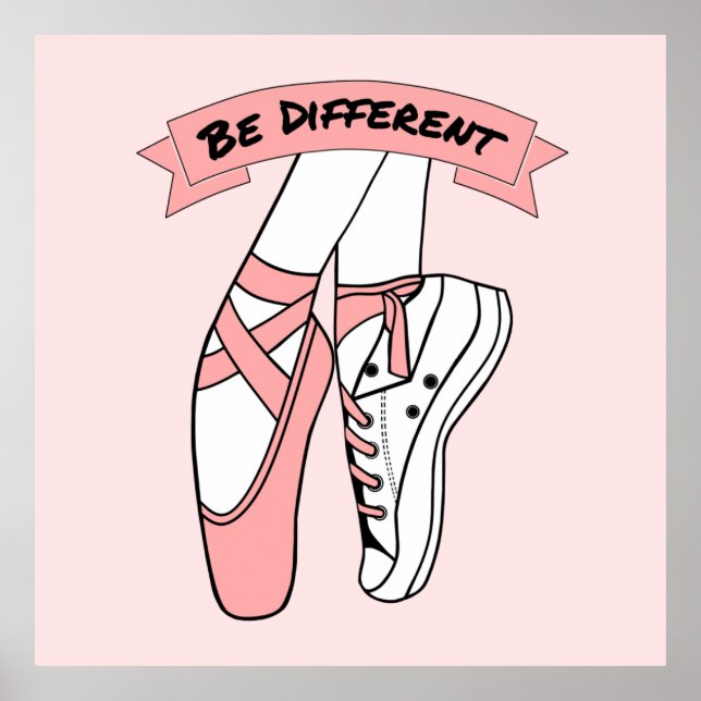 Rosa Ballettschuhe Poster (Vorne)