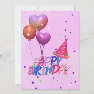 Rosa Ballon Geburtstag