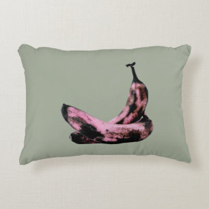 Rosa Banana Pop Cool einzigartig Dekokissen