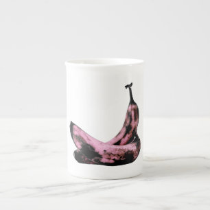 Rosa Bananen Cool Spaß Einzigartig Prozellantasse