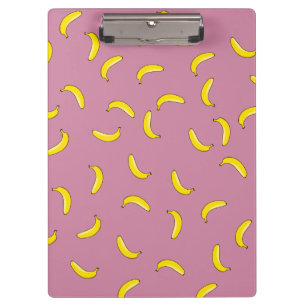 Rosa Bananen Klemmbrett