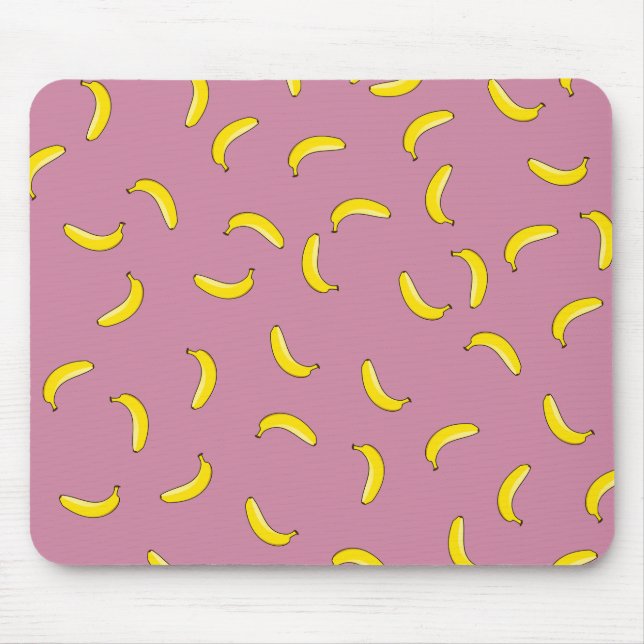Rosa Bananen Mousepad (Vorne)
