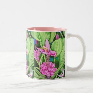 Rosa Bananen-Wasserfarbe Zweifarbige Tasse