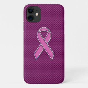 Rosa Band-Bewusstsein Kohlenstofffaser Case-Mate iPhone Hülle