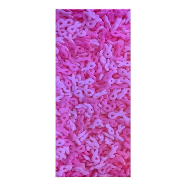 Rosa Band-Brustkrebs-Bewusstsein besprüht Werbekarte (Vorne)
