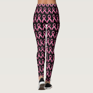 Rosa Band-Brustkrebs-Bewusstsein Leggings