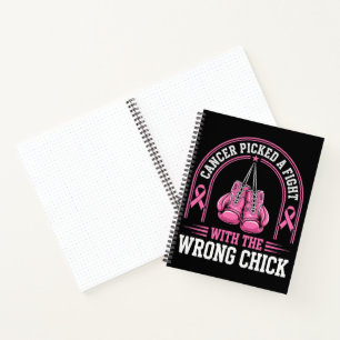 Rosa Band Brustkrebs-Bewusstsein Pink Fight Notizbuch