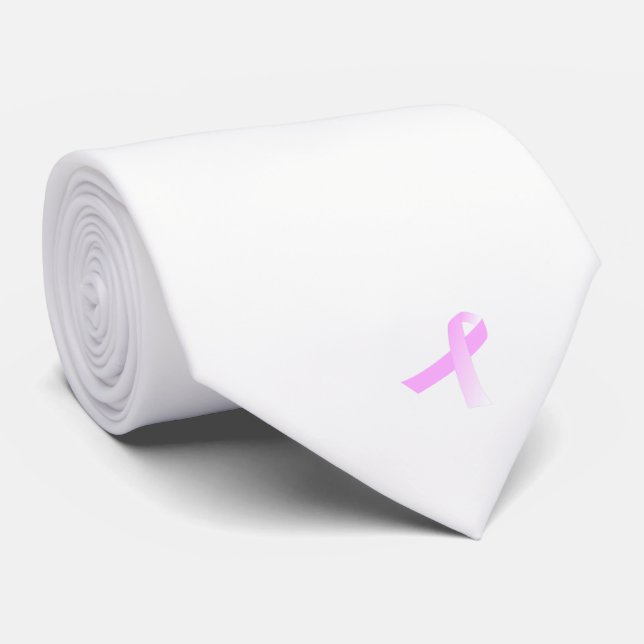 Rosa Band-Brustkrebs-Bewusstseins-Hals-Krawatte Krawatte (Gerollt)