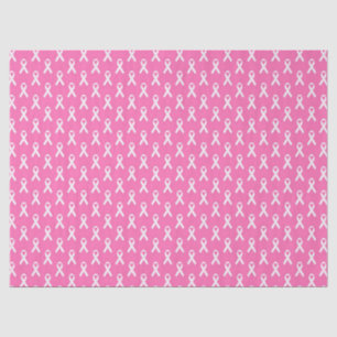 Rosa Band Brustkrebs-Bewusstseinsmuster Seidenpapier