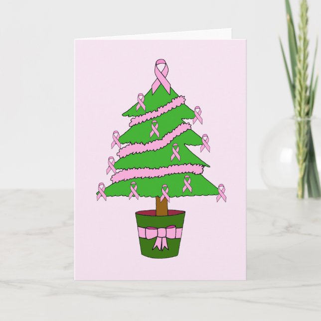 Rosa Band-Brustkrebs-Unterstützung, Weihnachten (Vorderseite)