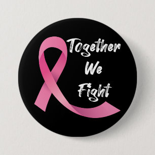 Rosa Band Frauen Krebsbewusstsein Brustkrebs  Button
