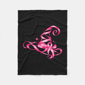 Rosa Band Hexenhut Brustkrebsbewusstsein Fleecedecke