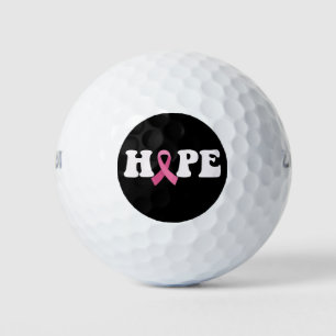 Rosa Band Krebsbewusstsein Brustkrebs Hoffnung Golfball
