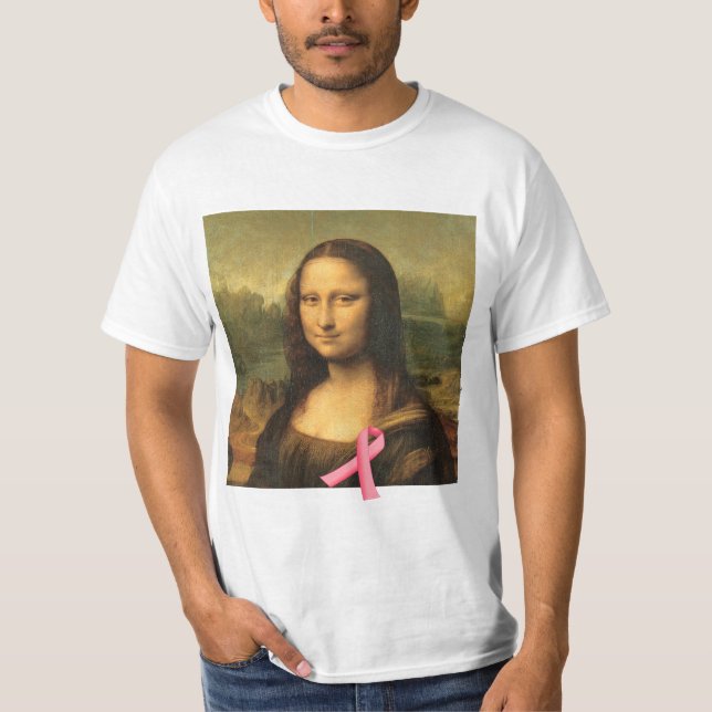 Rosa Band Mona Lisa T-Shirt (Vorderseite)