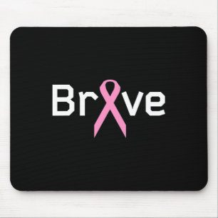 Rosa Band Mutige Welten Krebsüberlebender Unterstü Mousepad