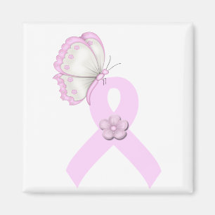 Rosa Band-Schmetterling Magnet