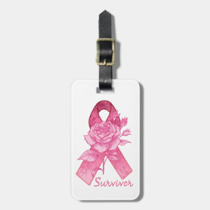 Rosa Band-Überlebend-Rosen-Gepäck-Umbau Gepäckanhänger