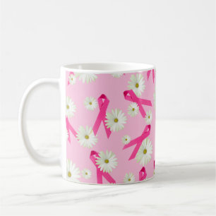 rosa Band und dunkles Design Kaffeetasse