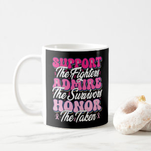 Rosa Band Unterstützung Bewunderung Ehre Brust Bew Kaffeetasse