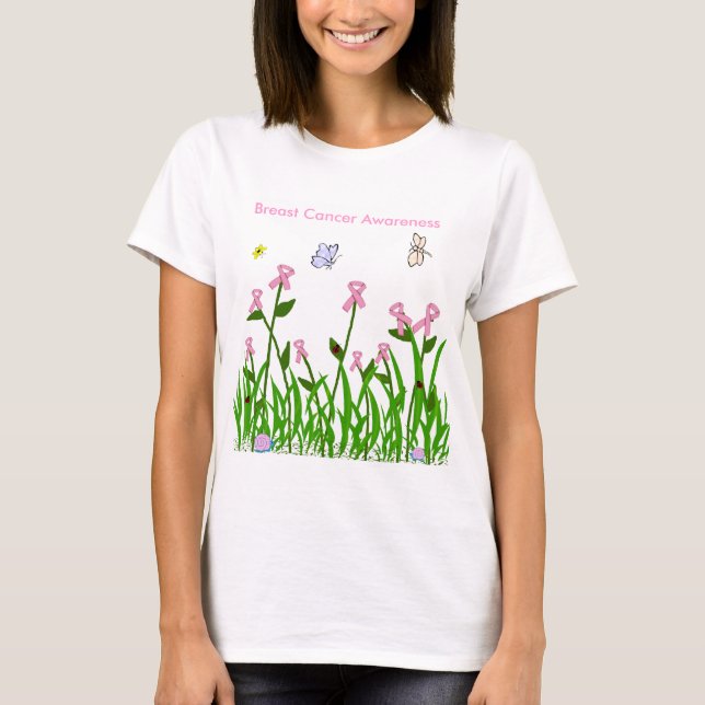Rosa Bandgarten-Shirt T-Shirt (Vorderseite)