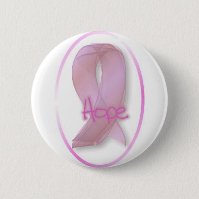 rosa Bandhoffnungsknopf Button (Vorderseite)