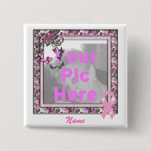 Rosa Bandkundenspezifischer Pic-Rahmen KRW Button